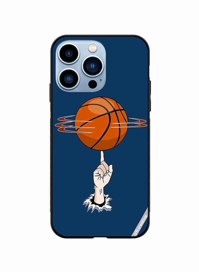 VR CREATIVE غطاء حماية لجهاز آبل آيفون 13 برو بتصميم كرة السلة بألوان متعددة - Image 1