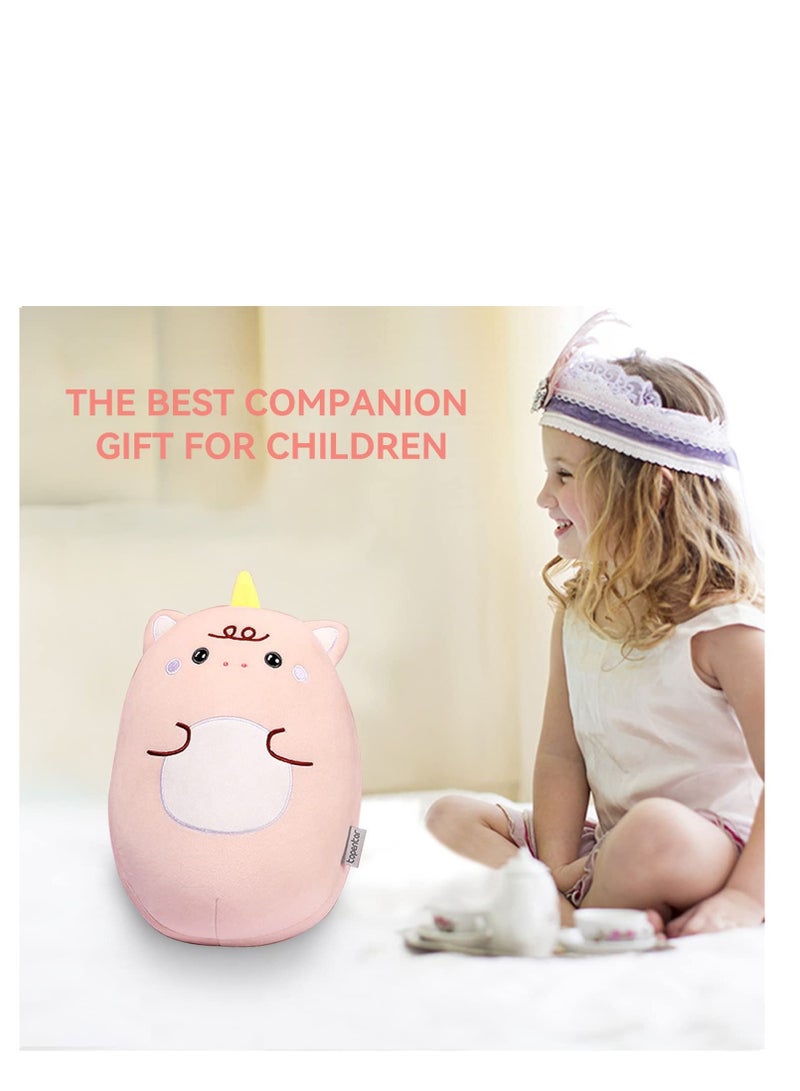Excefore 2-in-1 Travel Pillow for Kids, Kids Unicorn Toddler Neck Pillow That Converts into a U-Shaped Neck Pillow, Soft and Adorable Unicorn Animals Plush, for Airplane, Car, Train, or Bus Trip - Image 2