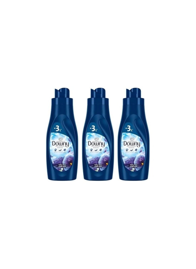Downy Downy Concentrate Fabric Softener Valley Dew, 3 x 1L  - Image 1