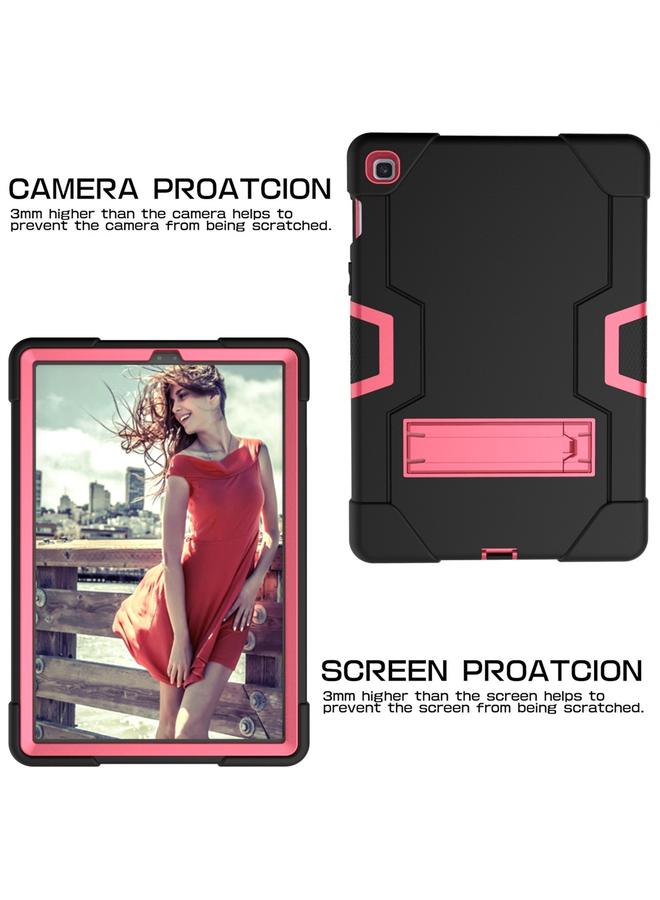 زبون جراب لجهاز Galaxy Tab S5e T720 بلون متباين مصنوع من السيليكون والكمبيوتر الشخصي مع حامل - Image 5