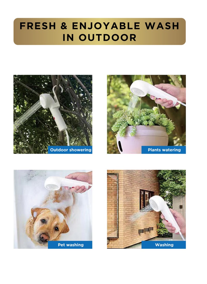 INNOV In Mecca Electric Shower (Portable bidet) with 2.5M Hose and 20L water bucket - Type-C Rechargeable - Perfect for both Outdoor camping, Desert Trips,  Business travel and Personal Hygiene at Home  - Image 4