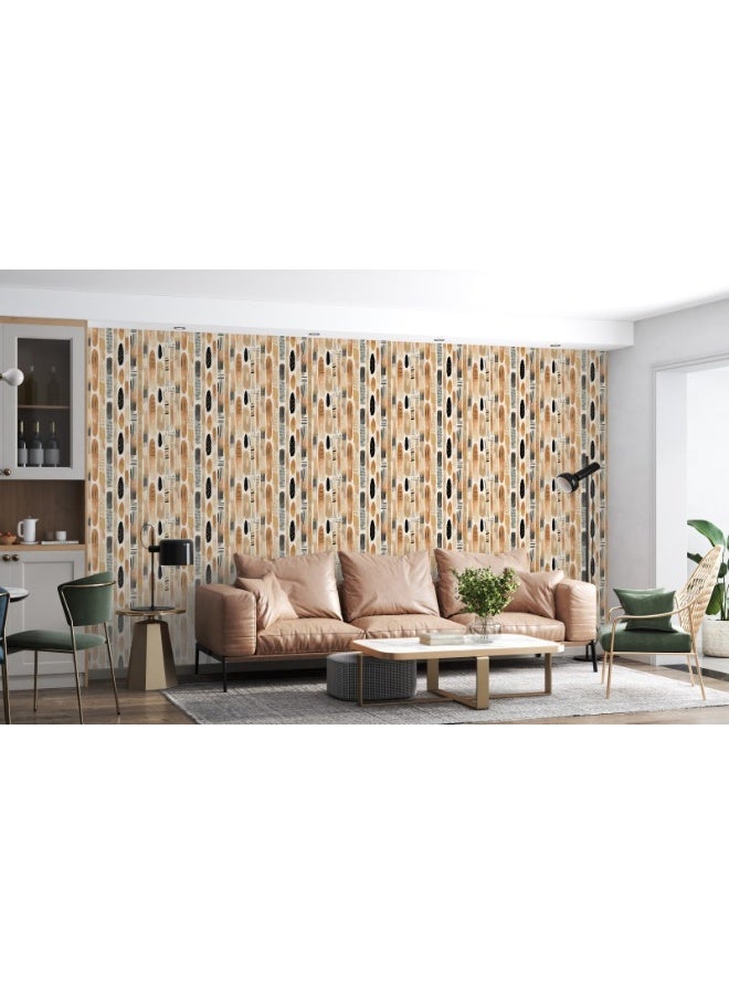 Home Gallery Seamless Gingham Checks Pattern Fabric Wallpaper Covers An Area ​​Up To 4.2Mx3M With Adhesive  And Smoothing Tool - Image 1