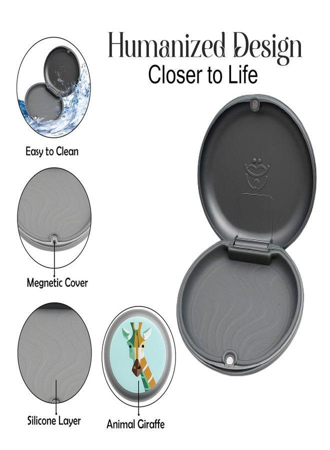 Dentosmile Slim Aligner Case with Silicone Layer/Smile Design (Giraffe) - Orthodontic Retainer Box With Silicone Layer - Image 2