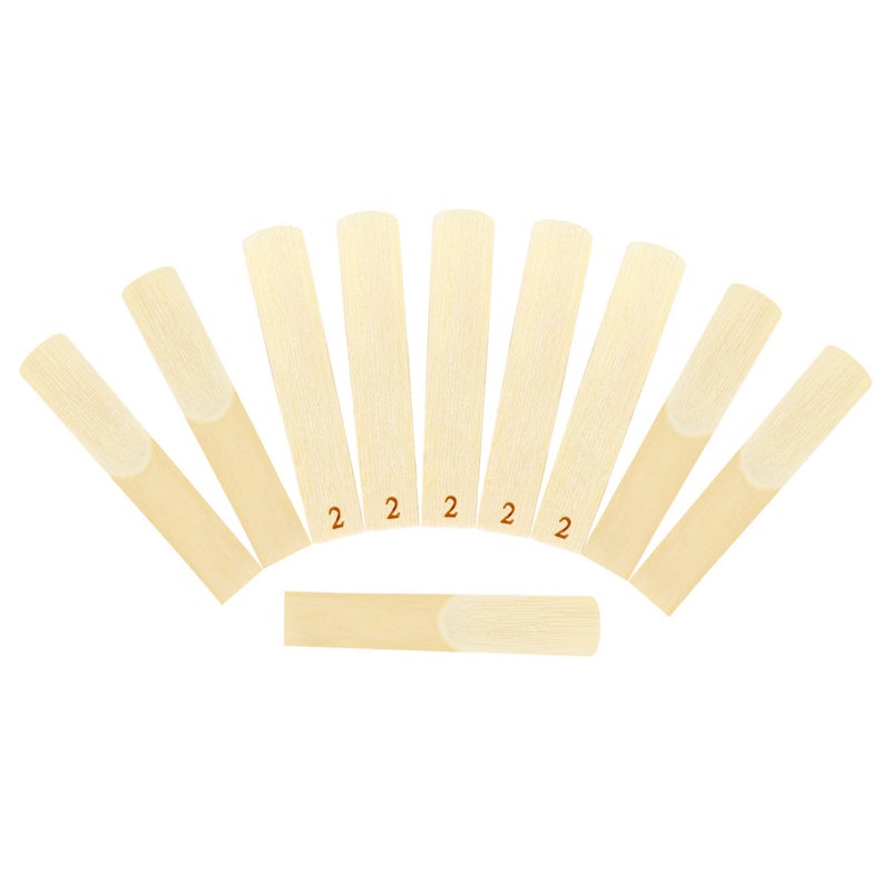 Tenor Saxophone Reeds Size 2 Premium Cane Construction Strong Elasticity Saxophone Reeds - Precision-Ground Cut For Smooth Playability Tenor Sax Reeds for Beginners And Seasoned Musicians - Image 2
