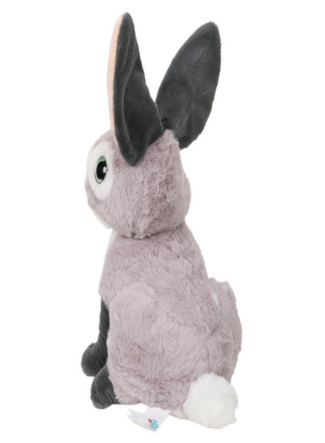 STRIDERS لعبة أرنب ستريدرز القطيفة الناعمة للأطفال - رمادي | حيوان محشو لطيف للأطفال | أرنب ناعم محبوب للبنات والأولاد | لعبة قطيفة ناعمة لوقت لعب آمن - Image 4