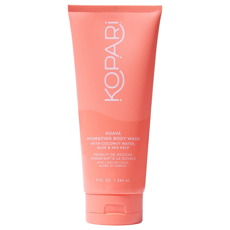 Kopari Kopari Guava Hydrating Body Wash  Lathers Foaming Wash Cleanses Without Stripping Moisture or Natural Oils  Coconut Water Aloe  Sea Kelp  Vegan Sensitive Skin Non Toxic Paraben Free