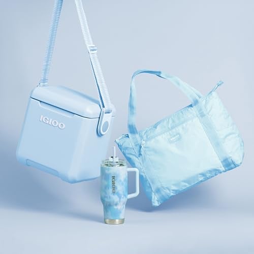 Igloo Powder Blue 11 Qt Tag-Along Too Strapped Picnic Style Cooler - Image 3
