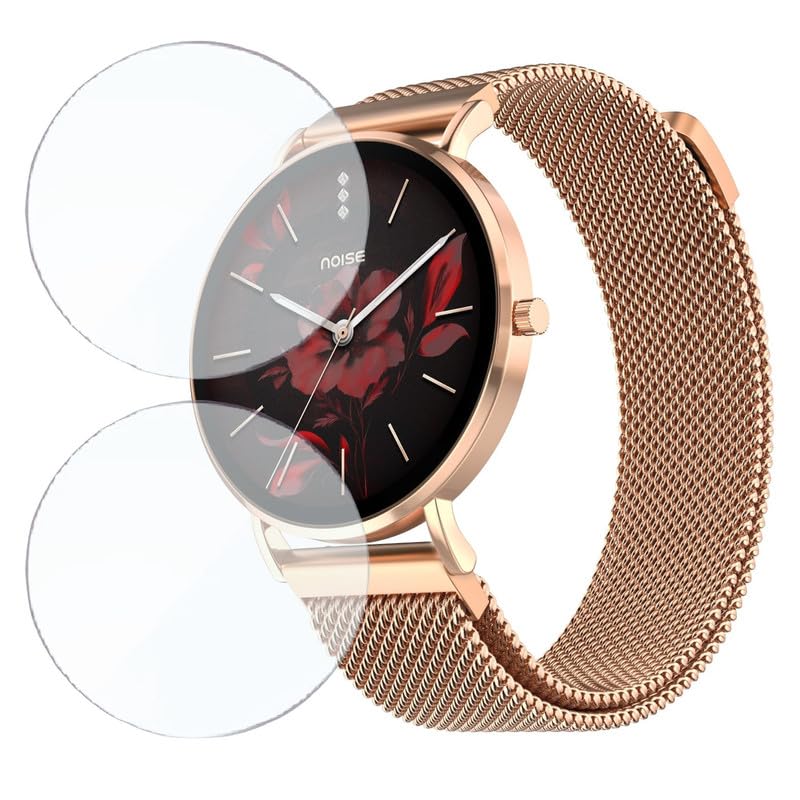 HELLOSCREEN 2 Pack| Smartwatch Screen Protector for Noise Diva 2 1.2 inch | Flexible TPU Film, 9H Scratch Resistant, Bubble Free - Not a Tempered Glass - Image 1