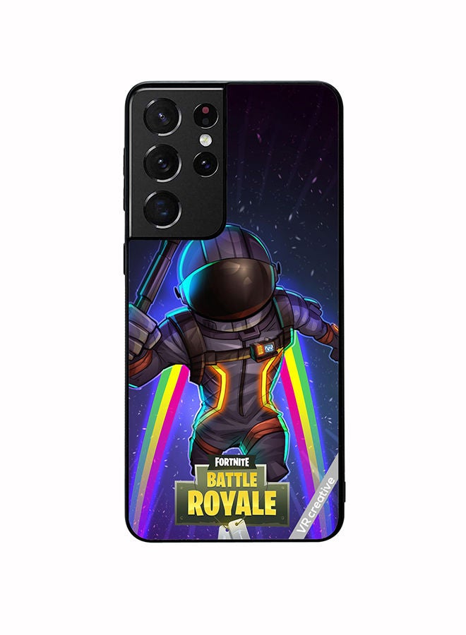 VR CREATIVE Protective Case Cover For Samsung Galaxy S21 Ultra 5G Fortnite Space Bomber Design Multicolour - Image 1