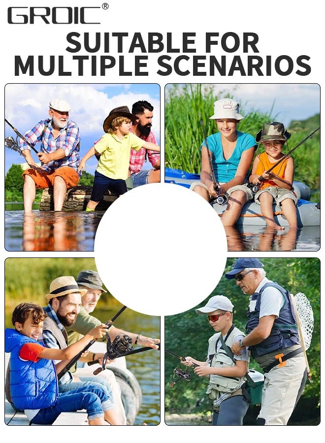 GROIC 2.4M Fishing Rod, Travel Spinning Rod with Solid Carbon Tip,SuperPolymer Handle Fishing Rod for Bass Fishing,Ultralight Spinning Fishing Rod - Image 5