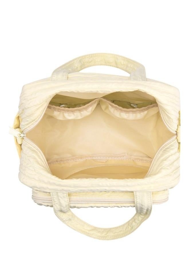 Baby Diaper Bag Tote, Cute Small Crossbody Nappy Mommy Bag, Lightweight Travel & Hospital Multifunction Storage Tote-yellow - Image 3