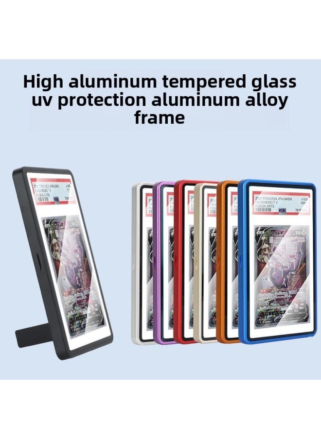 Generic - Suitable For American Treasure Dream PSA Card Protective Cover Metal Bracket Magnetic Suction Double-Sided Glass Artifact Baby Cartograph-Colour:Gold-magnetic Style-Applicable Model:Bgs [thin Card 35pt] - Image 1