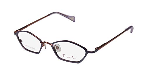 THALIA SODI Thalia Dulzura Womens/Ladies Designer Full-rim Flexible Hinges Stainless Steel Stylish Trendy Eyeglasses/Eyewear (43-17-125, Lavender/Ruby) - Image 1