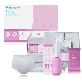 Frida Mom C-Section Recovery Must Have Kit for Labor, Delivery, & Postpartum, Socks, Peri Bottle, Disposable Underwear, Abdominal Support Binder, Shower Wipes, Silicone Scar Patches, & Toiletry Bag - pzsku/ZE43A6D465FA8B4975FFFZ/45/_/1741799071/332056f2-c0b9-4ca9-9171-2110b451e8d8