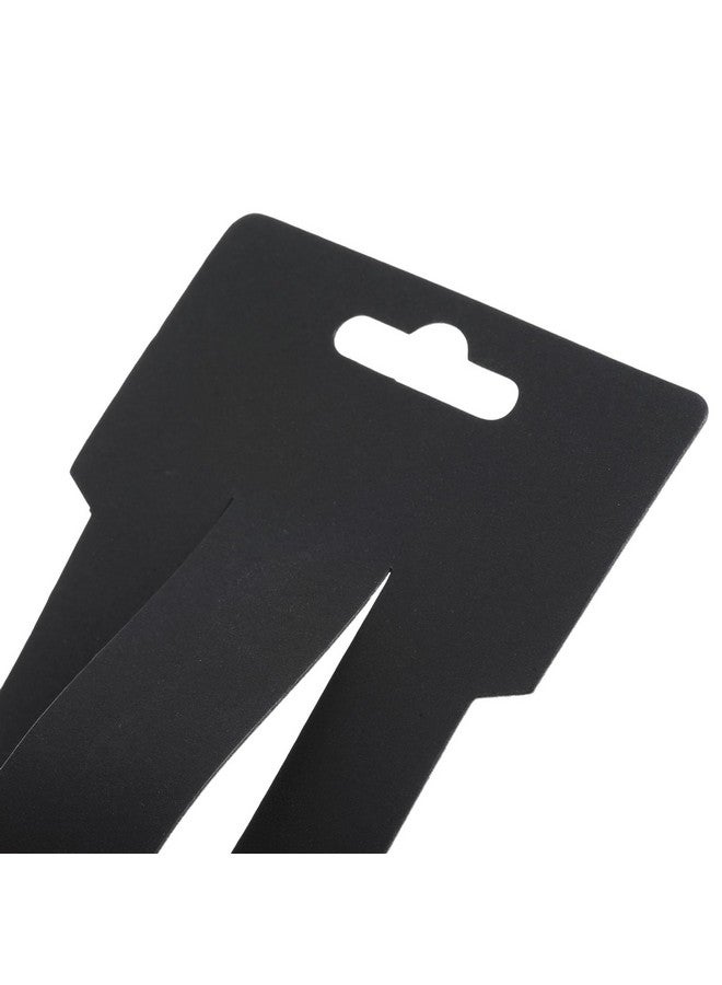 PATIKIL Hair Clip Display Cards 100 Pack Paper Cardboard Hair Bow Holder Rectangle Hair Barrettes For Jewelry Hair Accessories Display And Organizing Black - Image 4