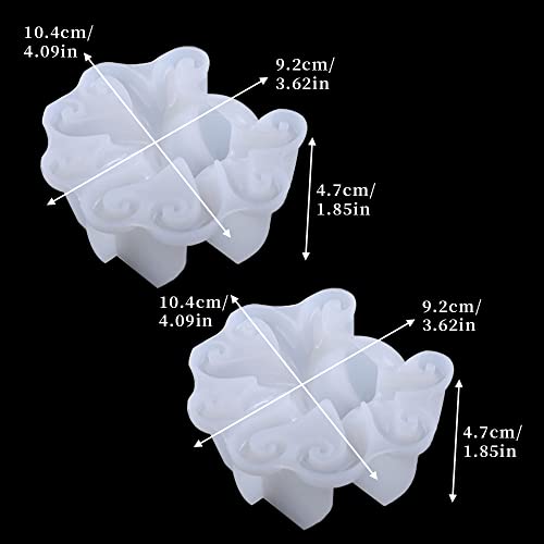 Wehous 2PCS Octopus Molds for Silicone, 3D Sea Resin Mold, Animals Display Mold for DIY Crafts Halloween Decor - Image 2