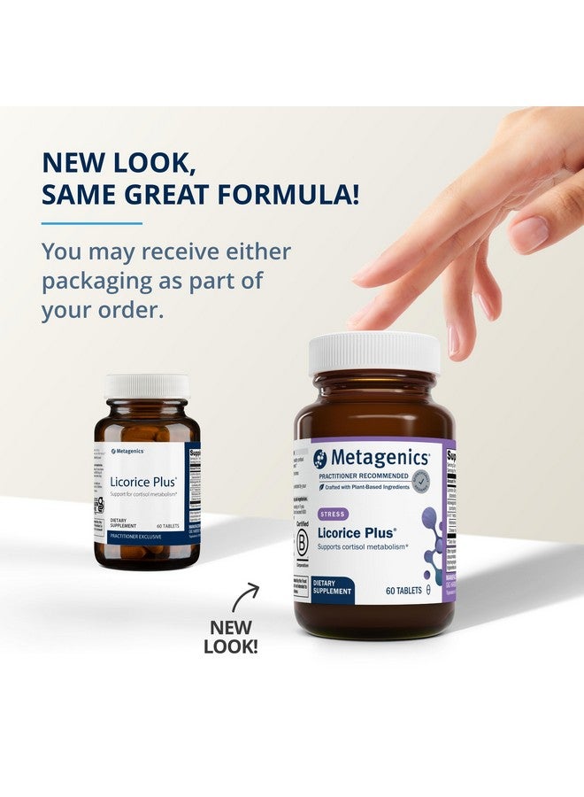 Metagenics Licorice Plus - Cortisol Supplement* - with Ashwagandha, Licorice Root Extract & Chinese Yam - Herbal Supplement for Stress Support* - Non-GMO - Vegetarian - Gluten-Free - 60 Tablets - Image 3