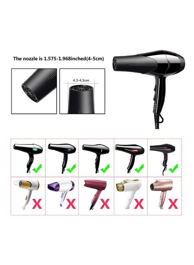 Universal Collapsible Hair Dryer Diffuser Attachment- Salon Grade tool,Lightweight Foldable Portable Travel Folding Design Fit Most of blow Dryers-Black - Image 5