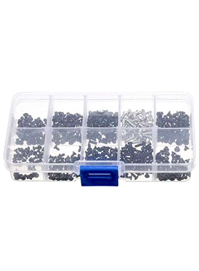 غنافوتو 500PCS Universal Laptop Screws Set with Store Box M2 M2.5 M3 Laptop Notebook Computer Screw Kit Computer Repair Accessory for SSD IBM HP Dell Lenovo Gateway Acer Samsung - Image 2