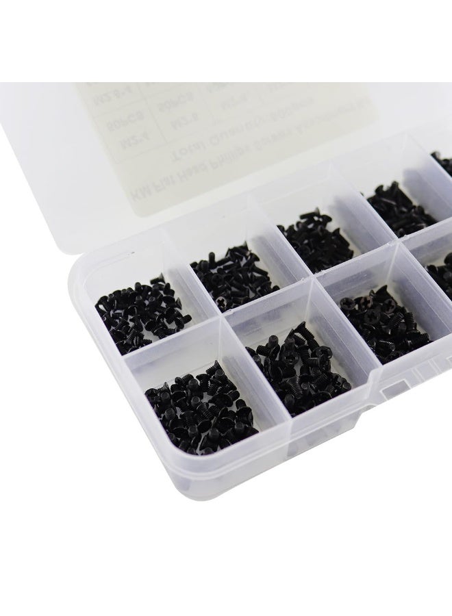 غنافوتو 500PCS Universal Laptop Screws Set with Store Box M2 M2.5 M3 Laptop Notebook Computer Screw Kit Computer Repair Accessory for SSD IBM HP Dell Lenovo Gateway Acer Samsung - Image 4