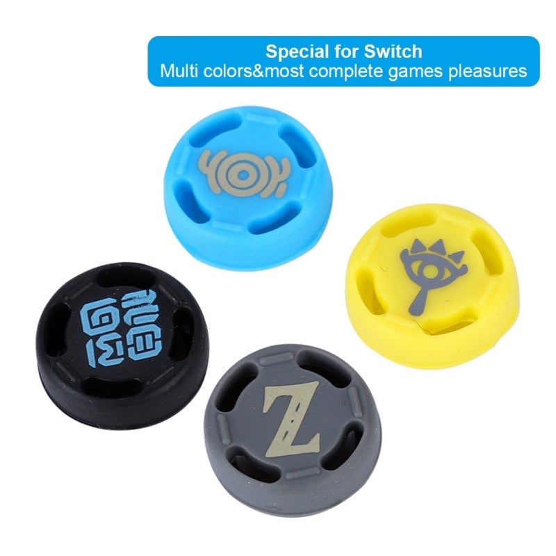 Nintendo Switch Joystick Caps Silicone Thumb Grip Cover Multi Colors - Anti Slip Elastic Hard Silicone Replacement for Switch Gaming Protection - Image 3