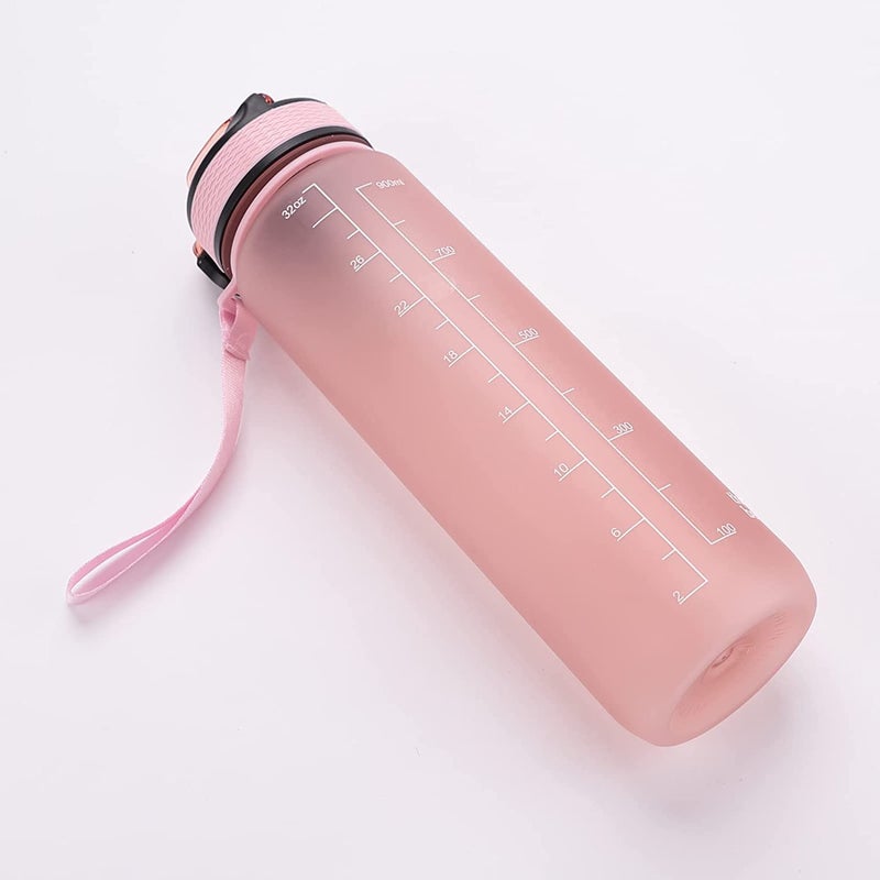 AANTAR AANTAR Silicone Unbreakable with Motivational Time Marker Sipper Bottle for Adults Water bottle for Gym Office Drinking water reminder Multicolor  - Image 2
