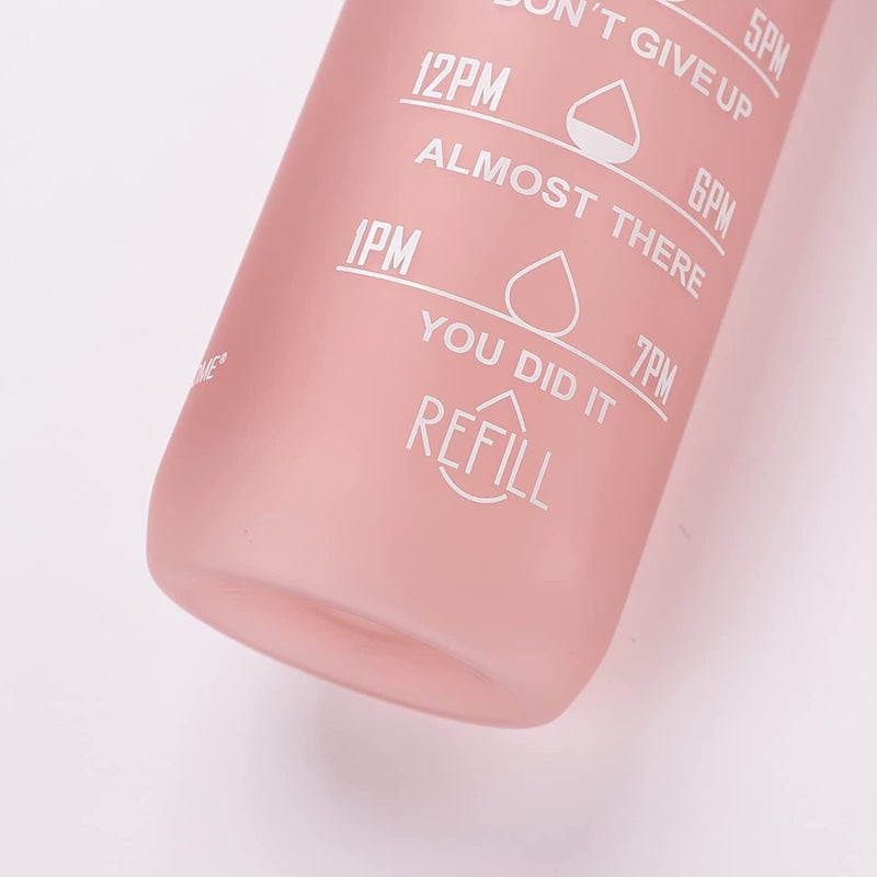 AANTAR AANTAR Silicone Unbreakable with Motivational Time Marker Sipper Bottle for Adults Water bottle for Gym Office Drinking water reminder Multicolor  - Image 3