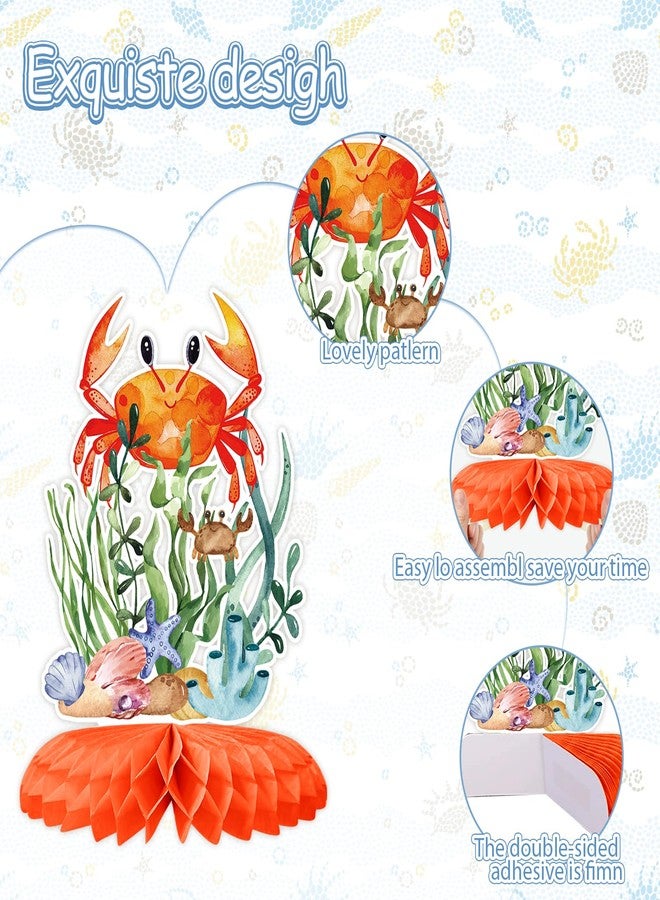 Tarklanda 12Pcs Ocean Sea Animal Honeycomb Centerpieces, Tropical Fish Under The Sea Birthday Party Decor Table Centerpieces for Ocean Themed Beach Photo Props Baby Shower Party Decor Supplies - Image 3