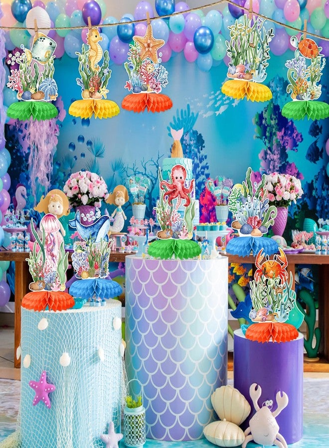 Tarklanda 12Pcs Ocean Sea Animal Honeycomb Centerpieces, Tropical Fish Under The Sea Birthday Party Decor Table Centerpieces for Ocean Themed Beach Photo Props Baby Shower Party Decor Supplies - Image 5