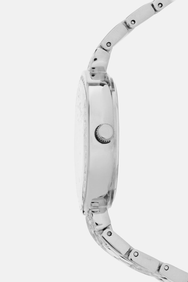 bebe Women BB5585L Stainless Analog Watch 35mm, Silver - Image 5