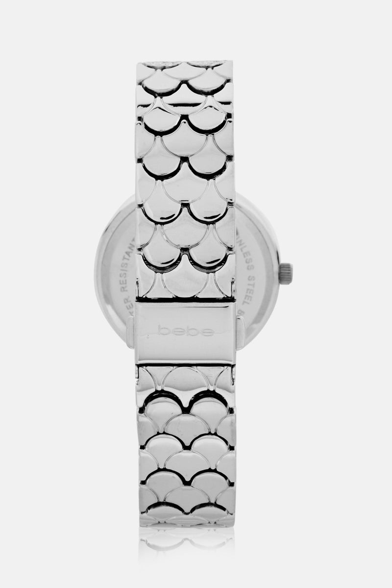 bebe Women BB5585L Stainless Analog Watch 35mm, Silver - Image 3
