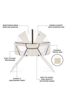 2 in 1 Portable Baby Bassinets Rocking Cradle Bed Easy Folding Bed side - pzsku/ZE43AC67A9A176B9B989BZ/45/_/1737033675/d0a9b074-3c67-408a-a634-25dde6340de3