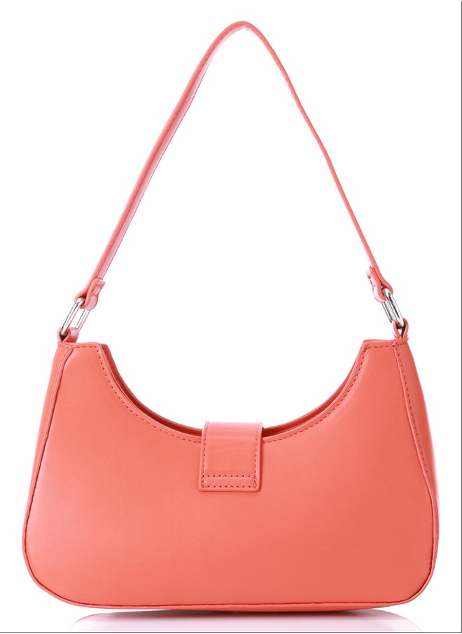 DejaVu - Decorative Multi-Belted Leather Shoulder Bag - Image 1