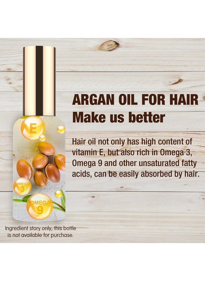 Ultikare Ultikare Hair Oil, Argan Oil for Curly, Dry and Damaged Hair, Essential Oil Helps Shiny, Smooth, Repair Serum for All Hair Types, Natural Skin Care - Massage Treatment 1.69fl.oz  - Image 4