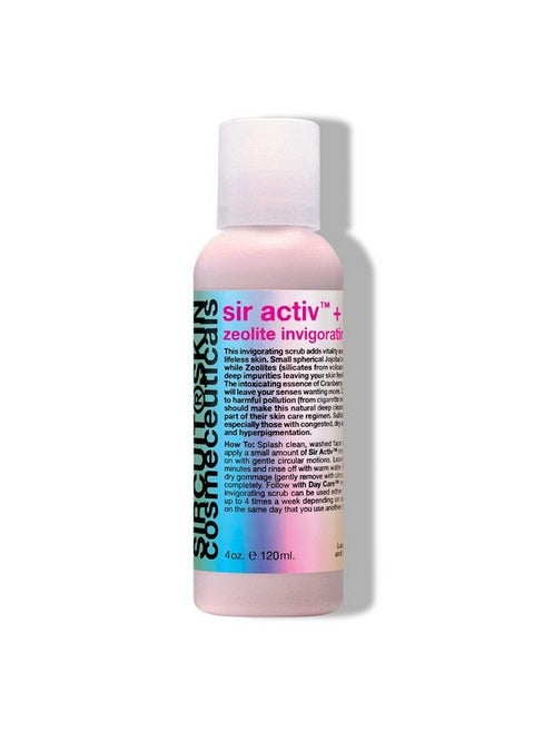 Skin Sir Activ Deep Cleansing Scrub Deep Exfoliating Facial Scrub With Jojoba Beads Neem Leaf Extract And Apple Stem Cells Purifying Face Exfoliator Scrub Promotes Smoother Skin (4 Oz)