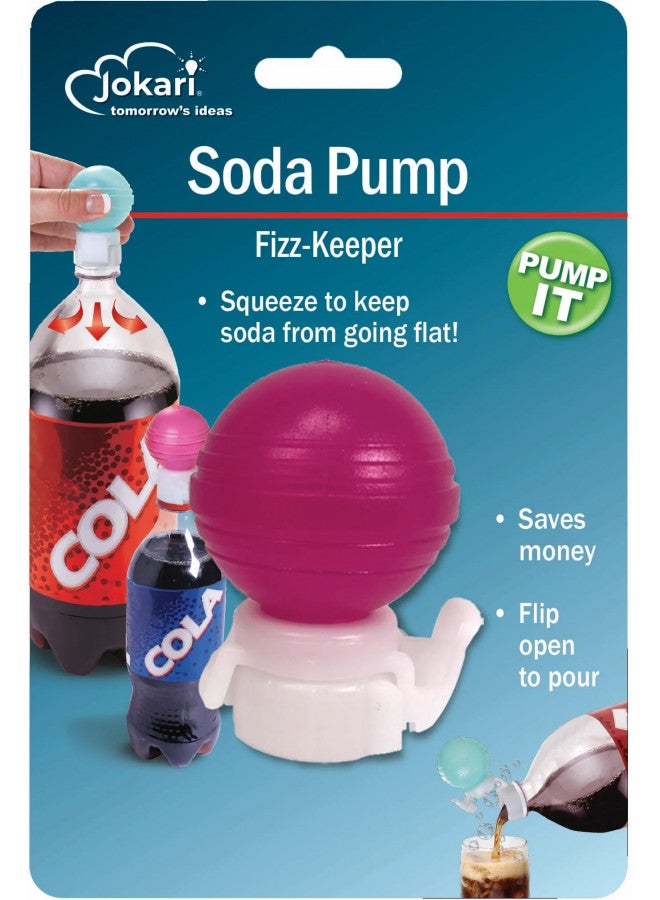 مضخة زجاجة الصودا من جوكاري للحفاظ على الفقاعات - الألوان قد تختلف