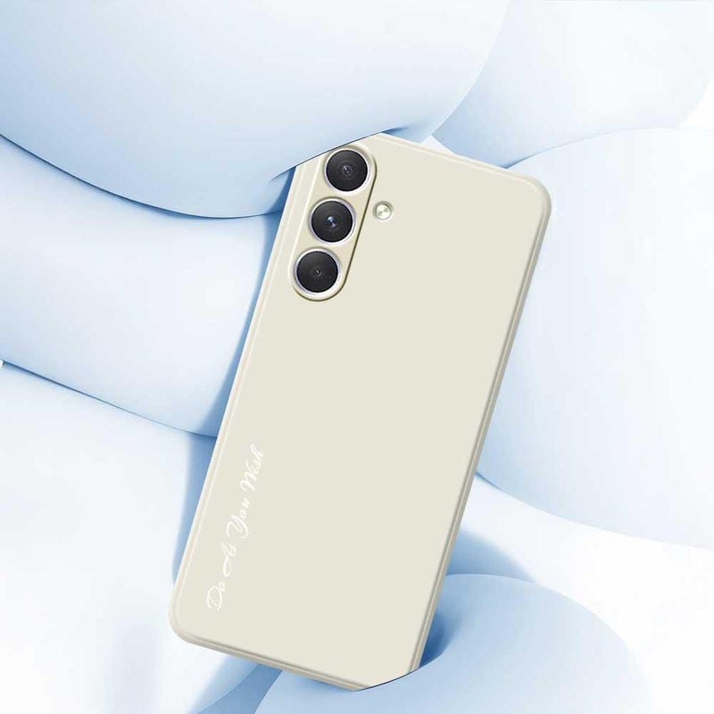 إيروريكس جراب هاتف من السيليكون بحافة مستقيمة وثقوب دقيقة لهاتف Samsung Galaxy A54 5G A1440 (أبيض) - Image 4