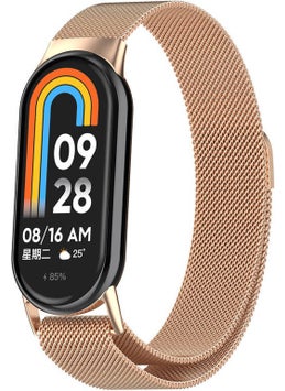 Coolacs Metal Wire-Mesh Embroidered Strap Compatible with Xiaomi Smart Band 8  - Image 1