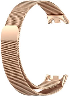 Coolacs Metal Wire-Mesh Embroidered Strap Compatible with Xiaomi Smart Band 8  - Image 3