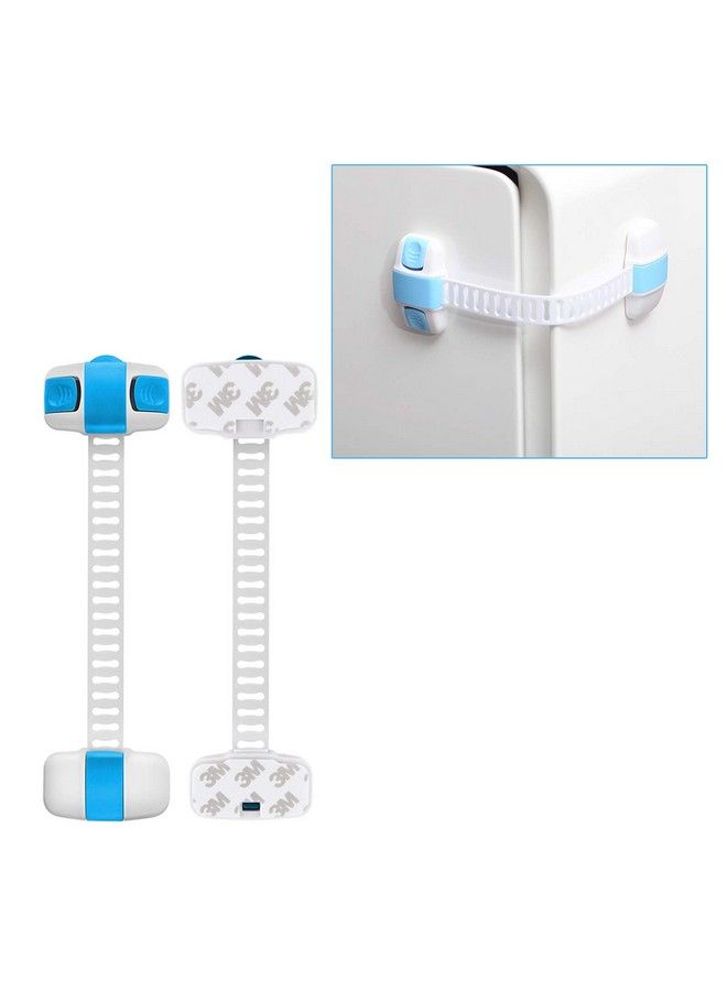 Safe-O-Kid Safe O Kid Adjustable Medium Multi Purpose Child Safety Lock Blue Pack Of 16 - Image 1