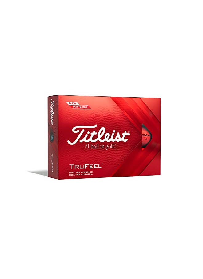 Titleist TruFeel Golf Balls, Matte Red (One Dozen) - pzsku/ZE43B42AD4BF81C093394Z/45/_/1732282179/629b8570-a436-4b5d-8b7f-a6d566cb1da6