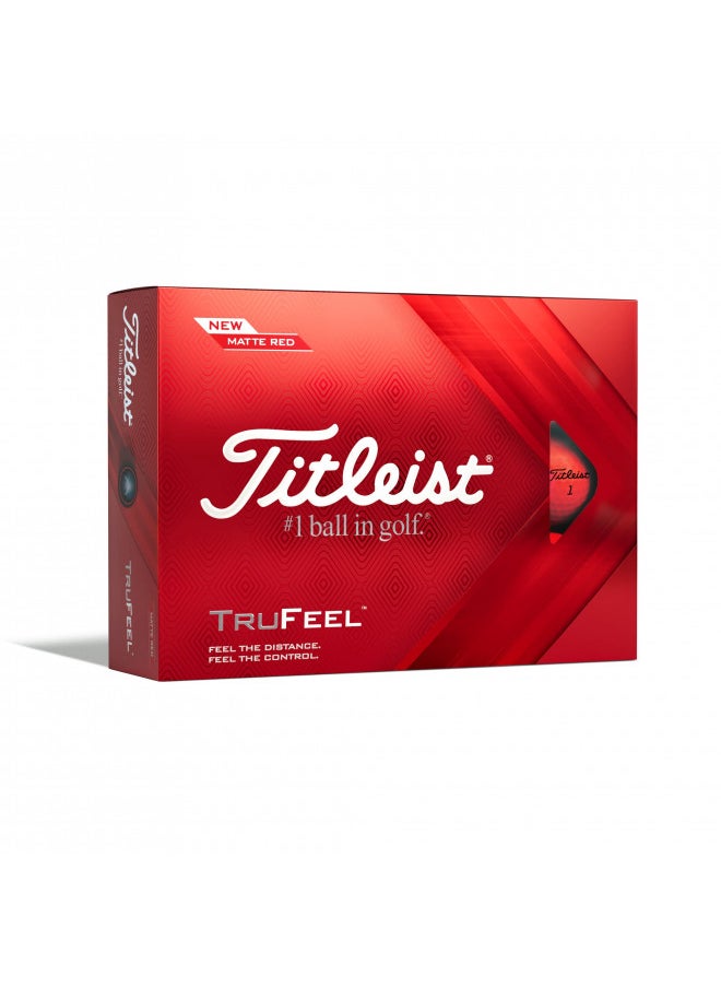 Titleist TruFeel Golf Balls, Matte Red (One Dozen) - pzsku/ZE43B42AD4BF81C093394Z/45/_/1732282193/5da121a7-640f-4657-b470-85926b7a2b1f