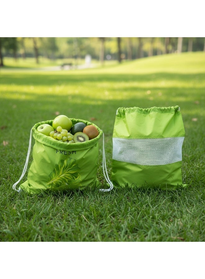 كليز أكياس كليز القابلة لإعادة الاستخدام لحفظ الفواكه والخضراوات والأعشاب طازجة | أكياس تخزين جيدة التهوية للفواكه والخضراوات والأعشاب | أكياس تسوق صديقة للبيئة، قابلة للغسل، ومُرمّزة بالألوان، مناسبة للثلاجة أو خزانة المؤن - Image 3