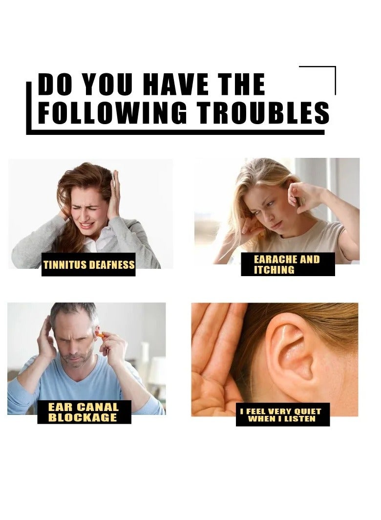 EELHOE قطرات الأذن، زيت عضوي عشبي عضوي للأذن لتخفيف آلام طنين الأذن، قطرات أذن، زيت عشبي طبيعي آمن للأذن للحفاظ على التنظيف والتجفيف، للأطفال والحيوانات الأليفة، (30 مل) - Image 5