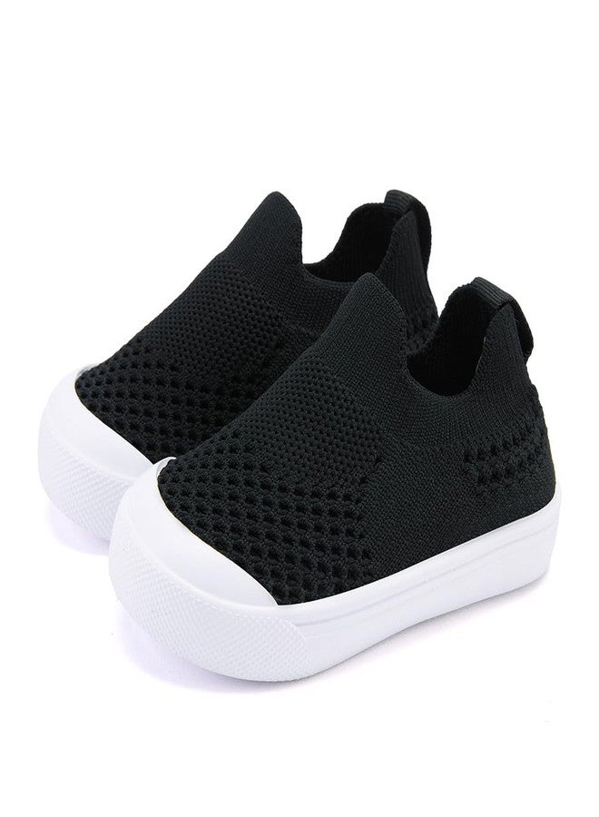 BMCiTYBM Baby Toddler Walking Sneakers Boys Girls Shoes, A-black, 6-12 Months - Image 3