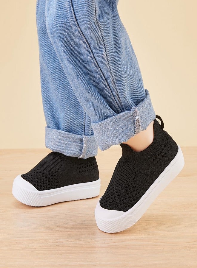 BMCiTYBM Baby Toddler Walking Sneakers Boys Girls Shoes, A-black, 6-12 Months - Image 2