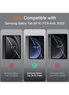 Jetech Case For Samsung Galaxy Tab S9 Fe 10.9 Inch With S Pen Holder Slim Folio Stand Protective Tablet Cover Multi Angle Viewing Black  - Image 2
