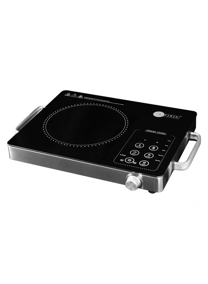 AFRA Japan Infrared Cooktop (Single) 2000W, LED Display, Hot Pot Settings, Child Lock, Crystal Plate, Stainless Steel Body, G-Mark, ESMA, RoHS, And CB Certified, 2 Years Warranty. - Image 3