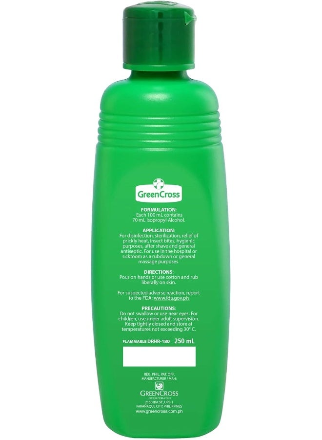 Green Cross Isopropyl Alcohol Antiseptic Disinfectant 250ml - Image 2