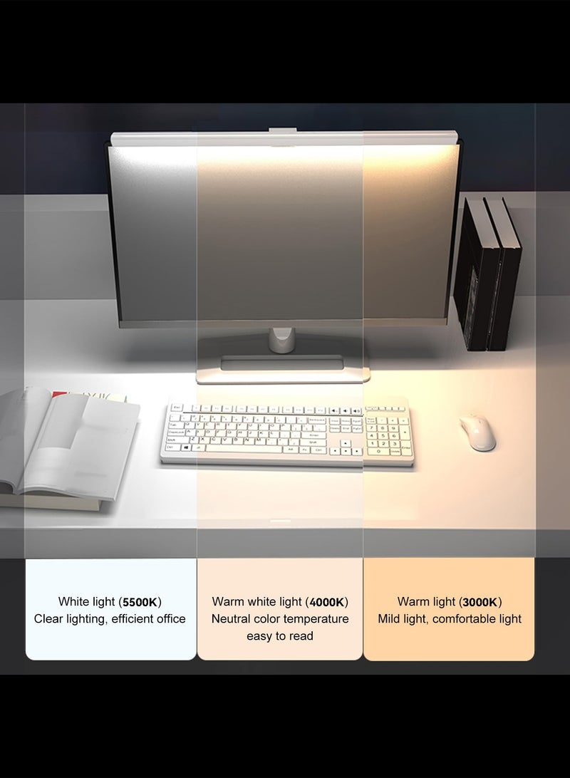 أفاكرافت شريط ضوء الشاشة، مصباح مهمة LED للقراءة USB للعناية بالعين مع التحكم باللمس، لا توجد شاشة وهج عكس الضوء مكتب مصباح الكمبيوتر مراقبة ضوء بار للشاشة وزارة الداخلية، 51 سم - Image 4